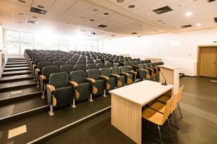 An empty lecture hall